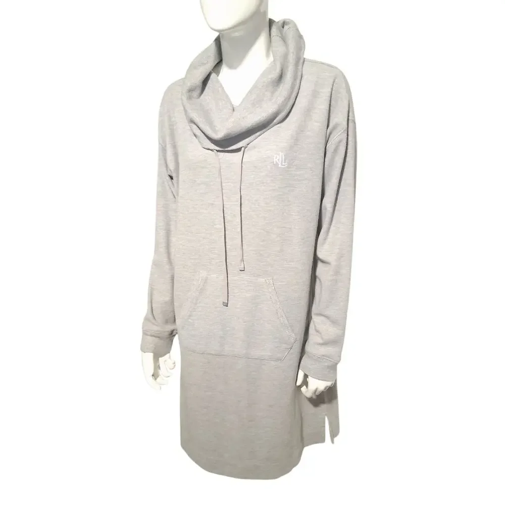 Lauren Ralph Lauren Womens size Large Cowl Neck Preppy Grungecore Academia Dress